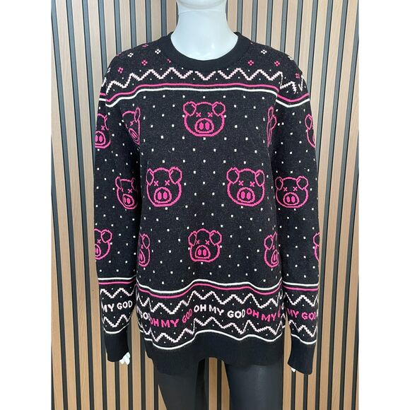 Shane Dawson Other - Shane Dawson Men's Sweater Pullover Killer Merch Oh My God Pig Face 2XL Black